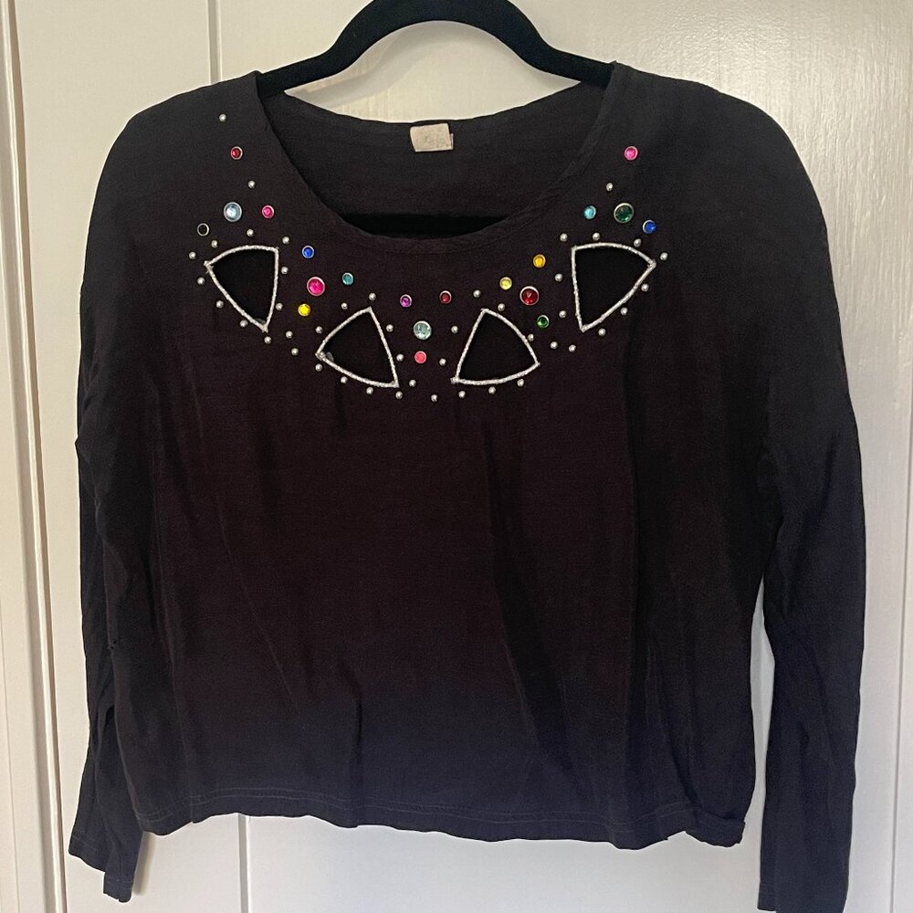 Vintage Bejeweled Top